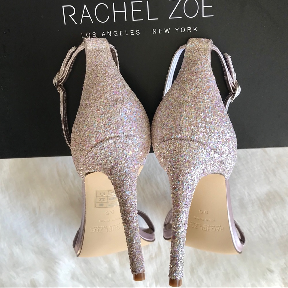 NEW•Rachel Zoe•Glittery Heeled Sandals• - Picture 7 of 8
